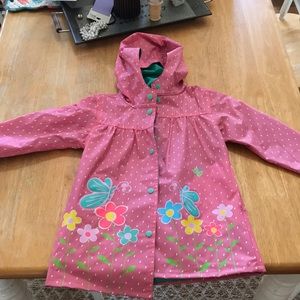 LIKE NEW - Little Girl size 5/6 Rain Coat
